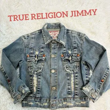 TRUE RELIGION JIMMY 여성용 데님 자켓 데미지 가공