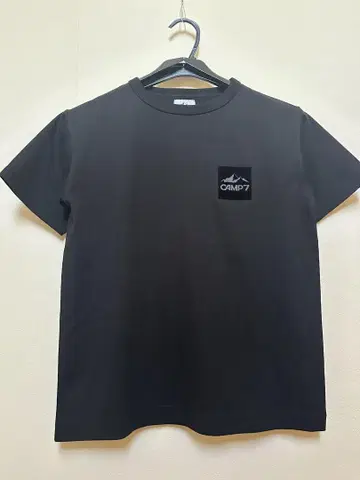 CAMP7 블랙 반팔 티셔츠