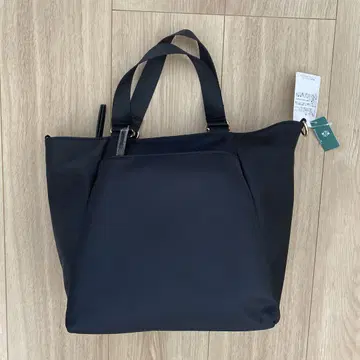 애프터눈 티 블랙 나일론 토트백