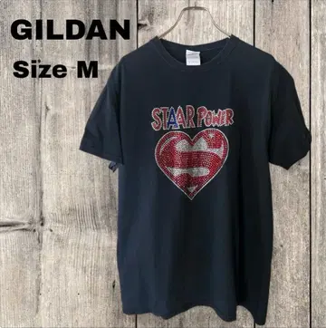 미국 빈티지 의류 GILDAN 길단 비쥬 반팔 티셔츠 네이비 M