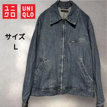 유니클로 UNIQLO 집업 데님 블루종 사이즈 L