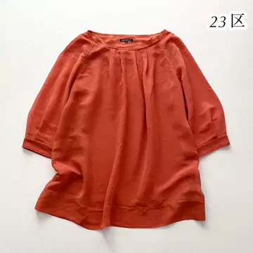 23구 튜닉 블라우스 시어한 느낌 비침 빅 사이즈 46