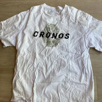 CRONOS 로고 티셔츠 화이트