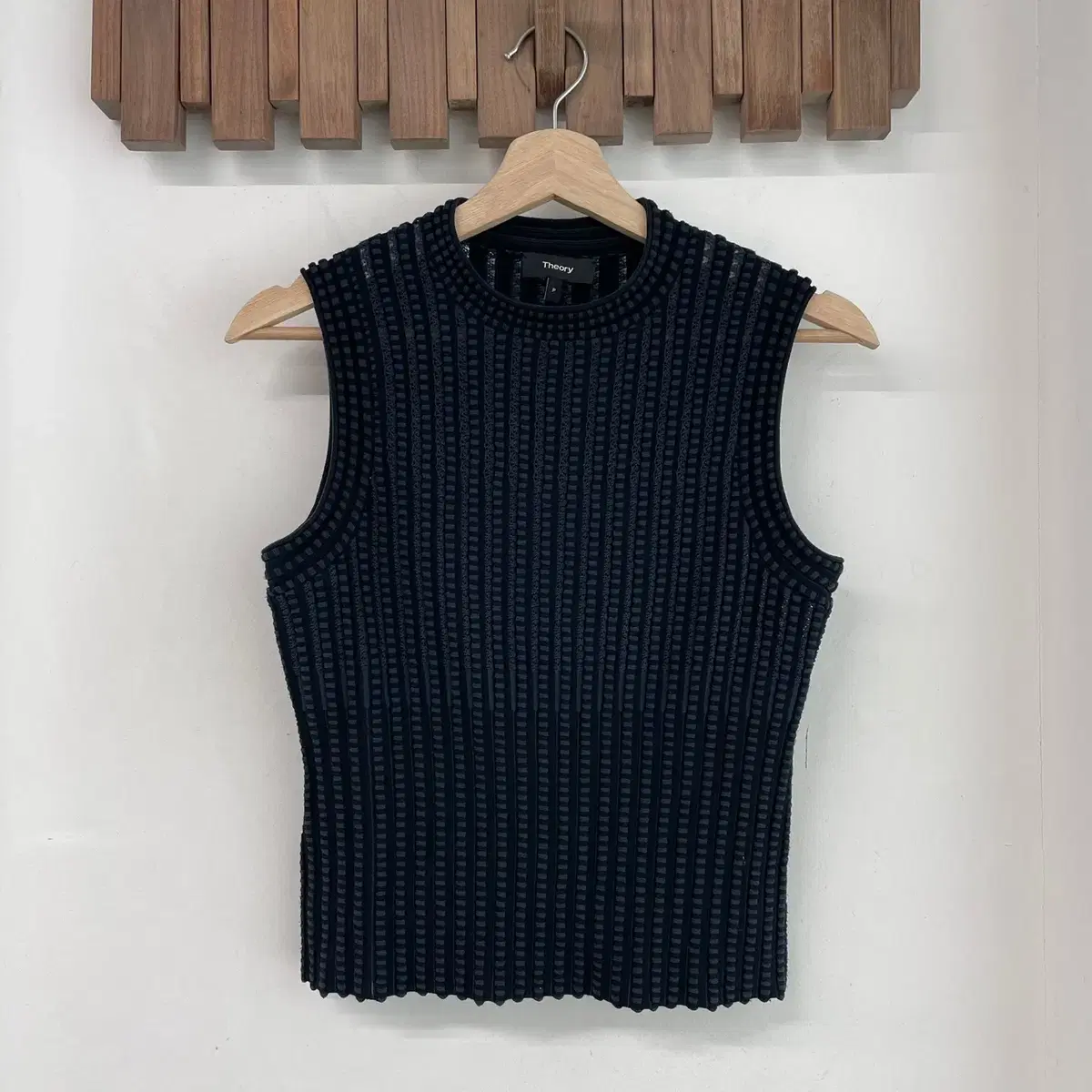 BADBLOOD-Ryan Patch One Shoulder Tank Denim Blue #배드블러드