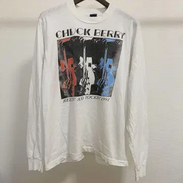 90s 빈티지 척 베리 1991 투어 티셔츠 긴팔 레어