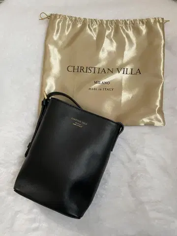 CHRISTIAN VILLA 미니 숄더백 블랙