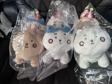 치이카와 랜드 피포포 봉제 인형 3개 세트 치이카와 하치와레 토끼