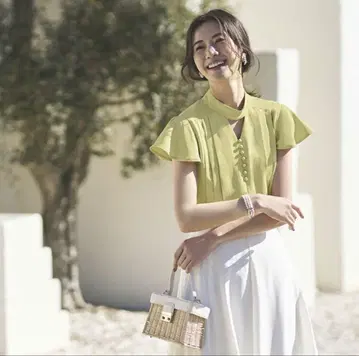 RUIRUE BOUTIQUE 여성용 블라우스 컷 아웃 탑