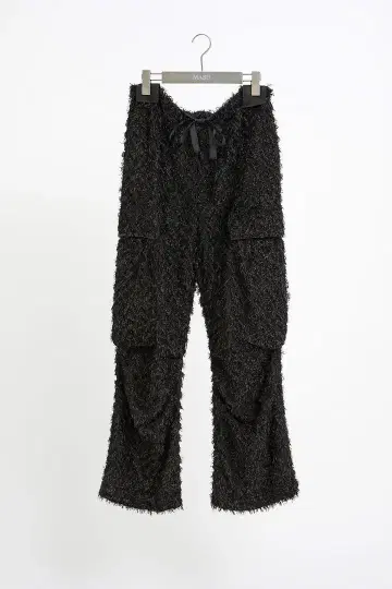 MASU FLUFFY CARGO PANTS 블랙 사이즈 48 새상품급