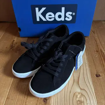 미사용품! Keds 케즈 블랙 스니커즈 25.5cm