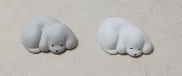 테라오카 나츠미 가챠가챠 여러 가지 강아지 피규어 2개 세트
