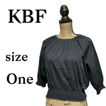 P1429 KBF [One] 상의 풀오버 얇은 소재 리본