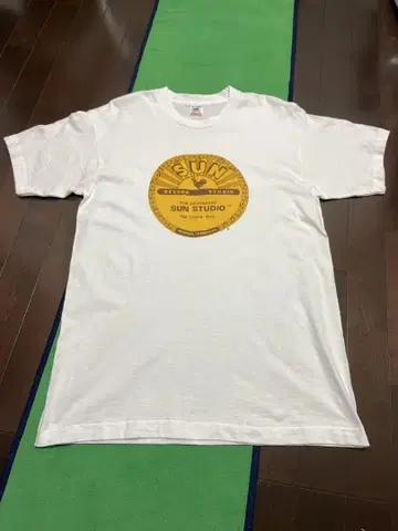 빈티지 80년대 SUN STUDIO 티셔츠 L 사이즈 화이트