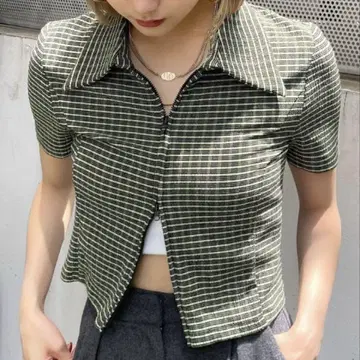 EMODA 컴팩트 숏 셔츠 탑