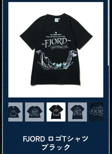 Mrs.GREEN APPLE FJORD 로고 티셔츠 블랙 피요르드 M