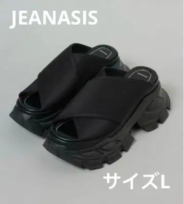 JEANASIS 크로스 스포츠 아츠코 샌들 블랙 L