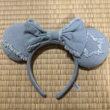 디즈니 머리띠 데님