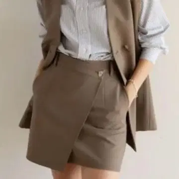Sea Room Lynn 랩 슬릿 미니 스커트