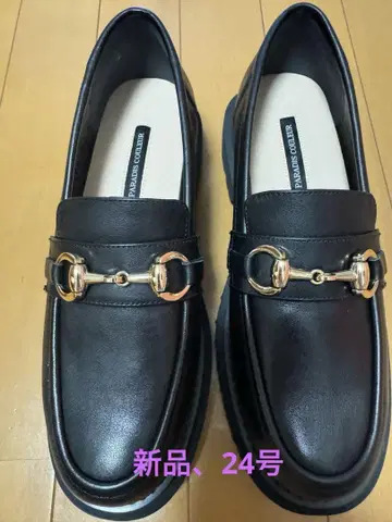 PARADIS COULEUR 블랙 로퍼 24.0 새상품
