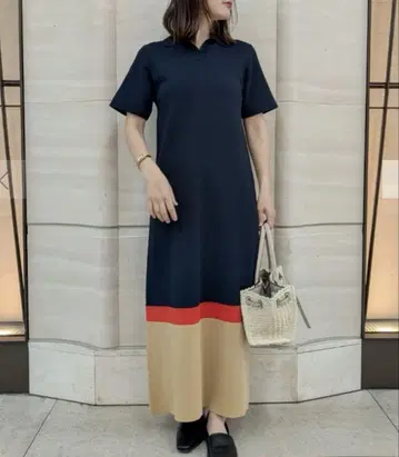MilaOwen 미라 오웬 스키퍼 카라 롱 니트 원피스