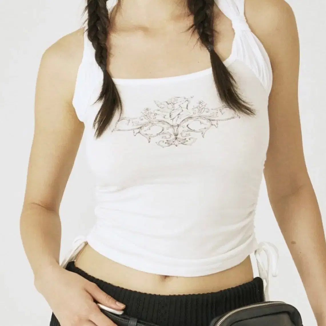 threetimes Cupid shirring top キューピッドシャーリングトップ threetimes Cupid shirring top キューピッドシャーリングトップ