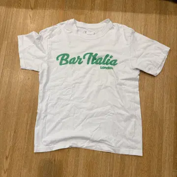 사카이 Bar Italia 로고 티셔츠 화이트