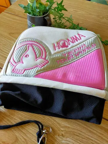 HONMA 아이언용 골프헤드커버 화이트/핑크