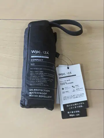 Wpc IZA 접이식 우산 블랙 1개 우천 겸용