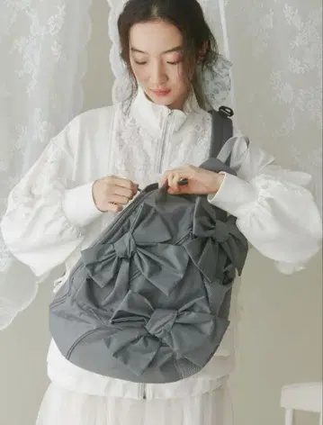 메리 제니 리본 원숄더백