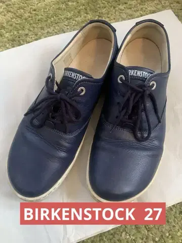 BIRKENSTOCK 가죽 스니커즈 네이비 27