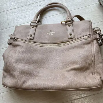 kate spade 베이지 가죽 핸드백