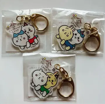 치이카와 치이카와 랜드 아크릴 키링 치이카와 하치와레 토끼 3개