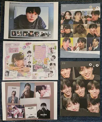 재고 4세트. BTS 정국 메모장 5장씩 50장