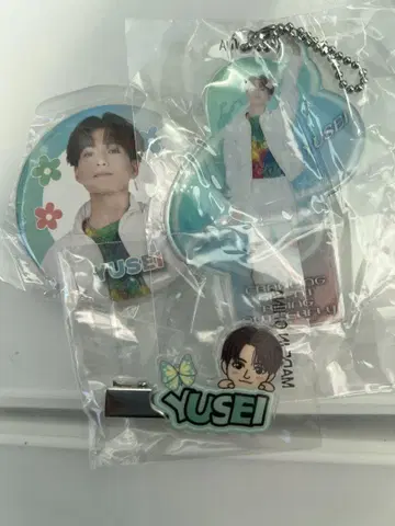야기 유세이 캔뱃지 헤어 클립 클리어 참