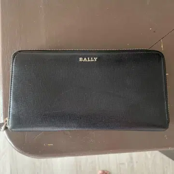 BALLY 장지갑 블랙 가죽
