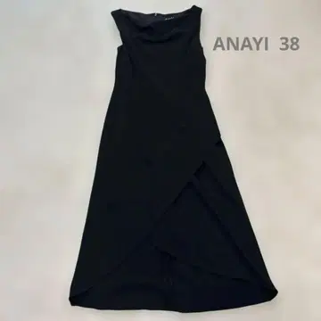 ANAYI 블랙 비대칭 원피스 사이즈 38