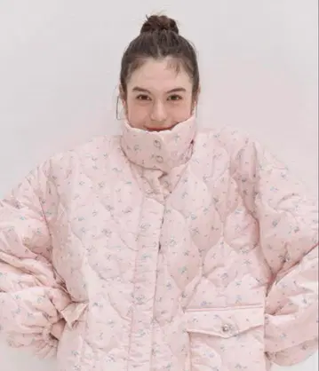 muguet flower quilting jacket PINK 핑크