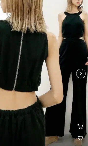GYDA 백 ZIP 골지 올인원