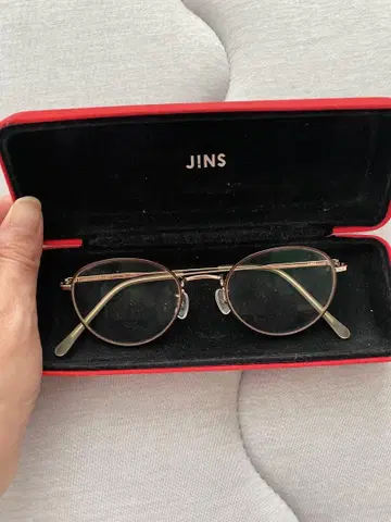 JINS 클리어 브라운 안경