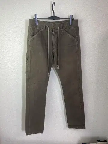 Lee LEE 페인터 팬츠 하의 테이퍼드 리브 이지 내로우 사이즈 M