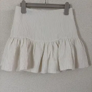자라 플레어 스커트 XS 화이트