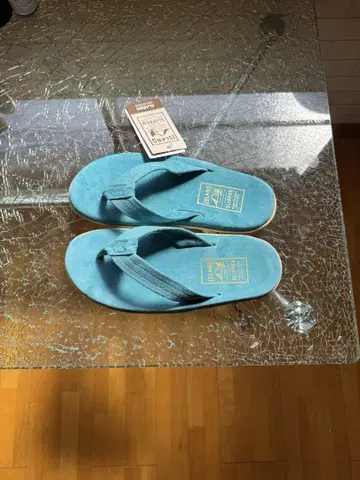 새상품 Island Slipper/아일랜드 슬리퍼 터콰이즈 US8