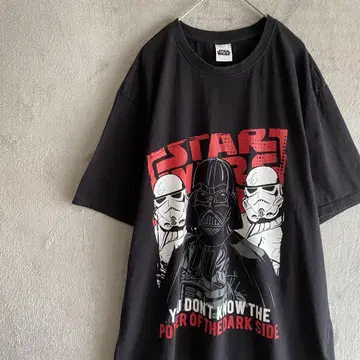 STAR WARS 다스 베이더 프린트 티셔츠 XL 블랙
