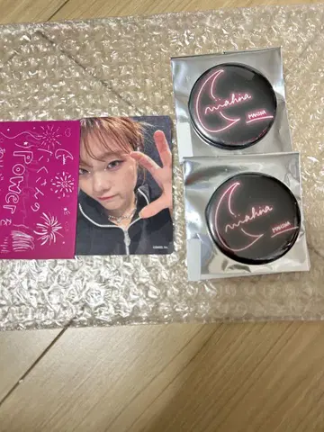 NoNoGirls MAHINA 트레이딩 카드 캔뱃지 2개 세트