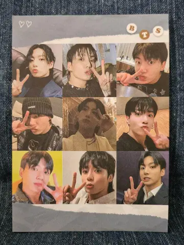 재고 2개. BTS 정국 메모장 20매 한국제 제작자
