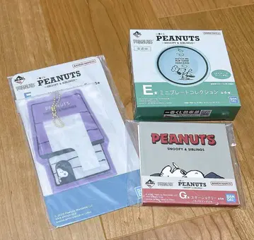 PEANUTS 스누피 미니 플레이트 스티커 세트