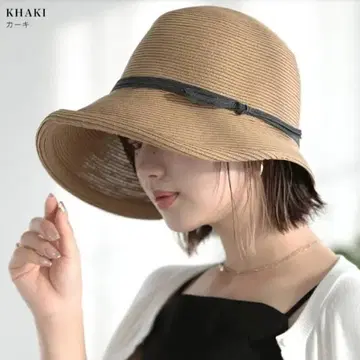 밀짚 모자 밀짚 모자 버킷 모자 UV 자외선 차단 접이식