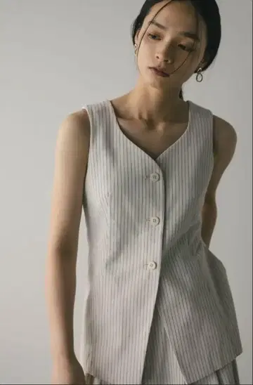스타일 믹서기 린넨 믹스 커브 넥 베스트 스타일 믹서기