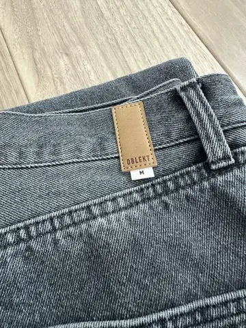 OBLEKT 그레이 와이드 데님