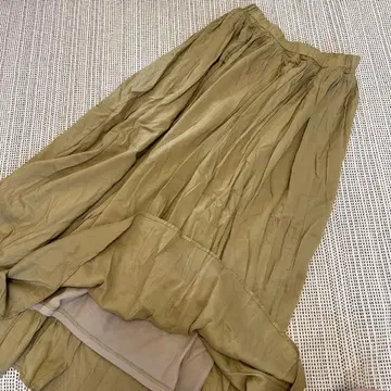 올리브 플레어 스커트 사이즈 F